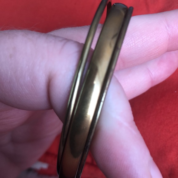 Set of Three (3) Vintage Brasstone Metal Bangels - Picture 5 of 8